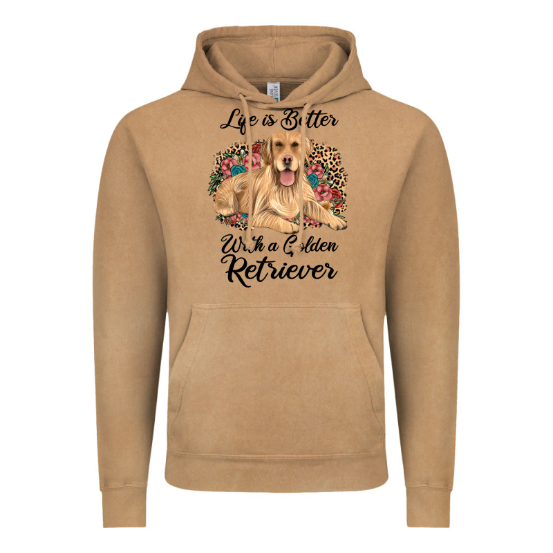 Life Is Better With A Golden Retriever Vintage Hoodie by JahusDesignShop | Teevron