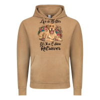 Vintage Camel life is better with a golden retriever Vintage Hoodie - JahusDesignShop