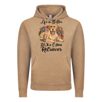 Vintage Coffee life is better with a golden retriever Vintage Hoodie - JahusDesignShop
