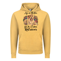 Vintage Mustard life is better with a golden retriever Vintage Hoodie - JahusDesignShop