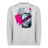 Heather Grey racing coffee Heavyweight Sweatshirt - JahusDesignShop