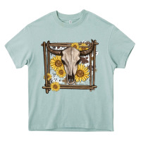 Western Bull Skull Heavy Core Tee | Teevron