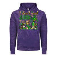 Cloud Purple i dont need luck ive got jesus st. patricks day Vintage Hoodie - Neo Western