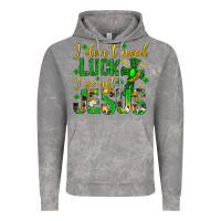 Cloud Rock i dont need luck ive got jesus st. patricks day Vintage Hoodie - Neo Western