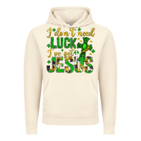 Vintage Artic i dont need luck ive got jesus st. patricks day Vintage Hoodie - Neo Western