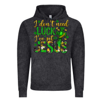 Vintage Black i dont need luck ive got jesus st. patricks day Vintage Hoodie - Neo Western