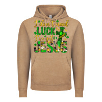 Vintage Coffee i dont need luck ive got jesus st. patricks day Vintage Hoodie - Neo Western
