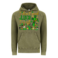 Vintage Olive i dont need luck ive got jesus st. patricks day Vintage Hoodie - Neo Western