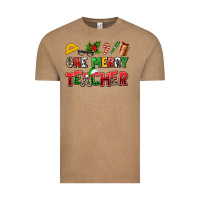 Vintage Coffee one merry teacher Vintage Tee - AdoDesignShop