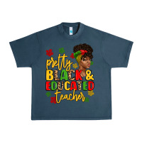 Midnight Navy pretty black and educated teacher Urban Heavy Tee - Artiststas