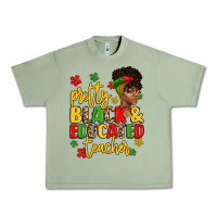 Oil Green pretty black and educated teacher Urban Heavy Tee - Artiststas