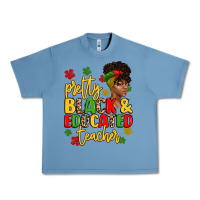 Pebble Blue pretty black and educated teacher Urban Heavy Tee - Artiststas