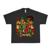 Pigment Black pretty black and educated teacher Urban Heavy Tee - Artiststas