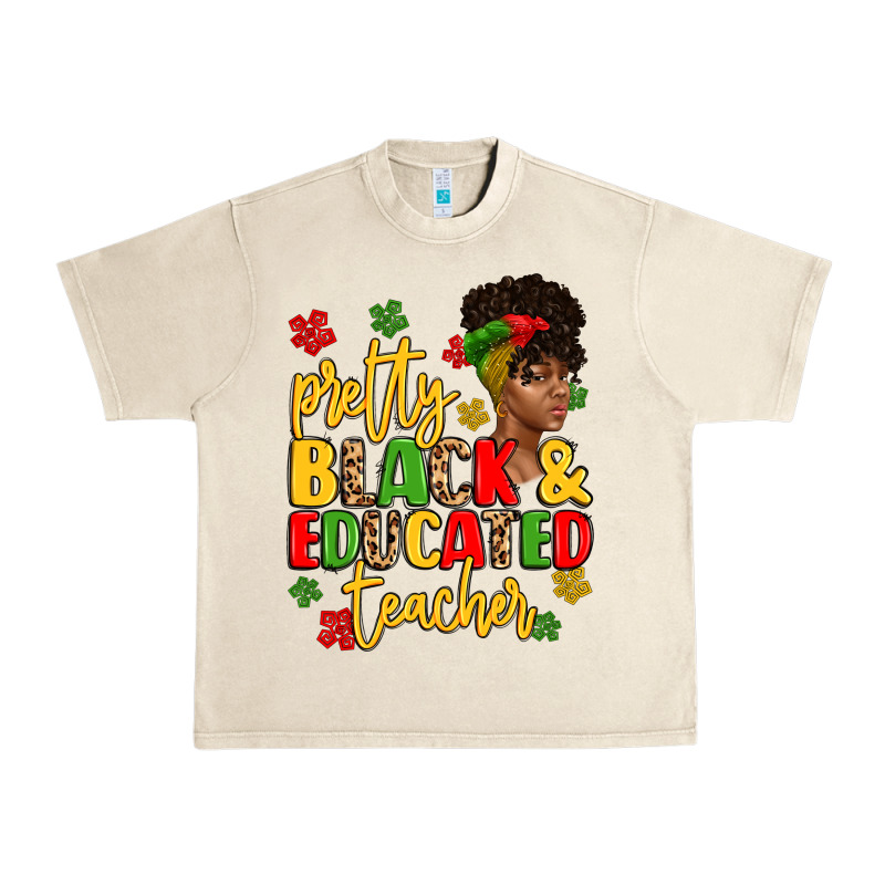 Pretty Black And Educated Teacher Urban Heavy Tee by Artiststas | Teevron