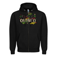 Black black owned Zipper Hoodie - MaliasSmallBusiness