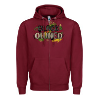 Burgundy black owned Zipper Hoodie - MaliasSmallBusiness