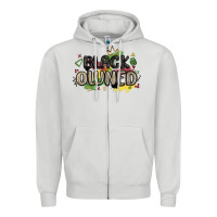Dove Grey black owned Zipper Hoodie - MaliasSmallBusiness