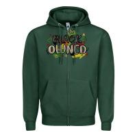Sports Green black owned Zipper Hoodie - MaliasSmallBusiness