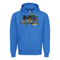 True Royal black owned Zipper Hoodie - MaliasSmallBusiness