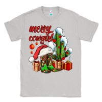 Merry Cowgirl  Boots And Cactus With Gifts Classic Tee | Teevron