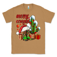 Toasted Coconut merry cowgirl  boots and cactus with gifts Classic Tee - AdoDesignShop