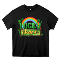 Black lucky charm Heavy Core Tee - MaliasSmallBusiness