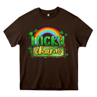 Chocolate Brown lucky charm Heavy Core Tee - MaliasSmallBusiness