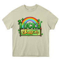 Mossy lucky charm Heavy Core Tee - MaliasSmallBusiness
