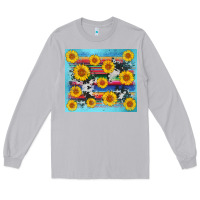 Moon Dust serape cowhide sunflower Long Sleeve Tee - AdoDesignShop
