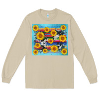 Mushroom serape cowhide sunflower Long Sleeve Tee - AdoDesignShop