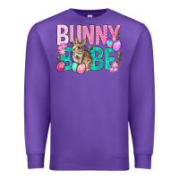 Purple Bunny Babe Easter Premium Sweatshirt - BundleAndBundleShop