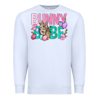 White Bunny Babe Easter Premium Sweatshirt - BundleAndBundleShop