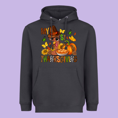 My First Thanksgiving Bbs Heavyweight Hoodie Designed By Bundleandbundleshop