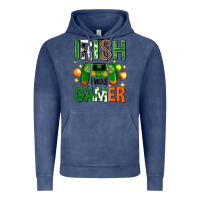 Vintage Denim irish i was gamer st. patricks day Vintage Hoodie - Neo Western