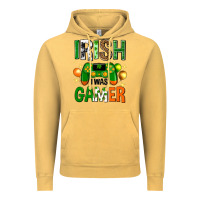 Vintage Mustard irish i was gamer st. patricks day Vintage Hoodie - Neo Western