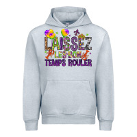 Heather Grey Loissez les bon temps rouler with balloon Urban Hoodie - HowdyJamesFarm