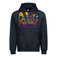 Navy Loissez les bon temps rouler with balloon Urban Hoodie - HowdyJamesFarm