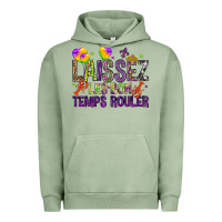 Pigment Oil Green Loissez les bon temps rouler with balloon Urban Hoodie - HowdyJamesFarm