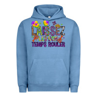 Pigment Pebble Blue Loissez les bon temps rouler with balloon Urban Hoodie - HowdyJamesFarm