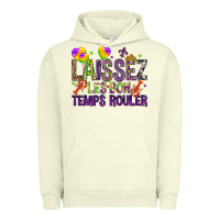 Pigment Pistachio Loissez les bon temps rouler with balloon Urban Hoodie - HowdyJamesFarm