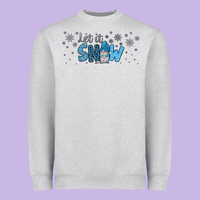 Winter Let It Snow Heavyweight Sweatshirt Designed By Jahusdesignshop