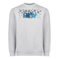 Heather Grey winter let it snow Heavyweight Sweatshirt - JahusDesignShop