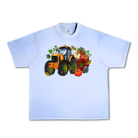 Grape Ice fall tractor with pumpkin Urban Heavy Tee - AdoDesignShop