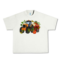 Pistachio fall tractor with pumpkin Urban Heavy Tee - AdoDesignShop
