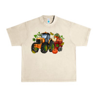 Sandshell fall tractor with pumpkin Urban Heavy Tee - AdoDesignShop
