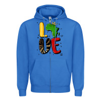 True Royal africa love Zipper Hoodie - MaliasSmallBusiness