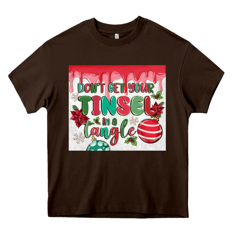 Don't Get Your Tinsel In A Tangle Heavy Core Tee by MaliasSmallBusiness | Teevron