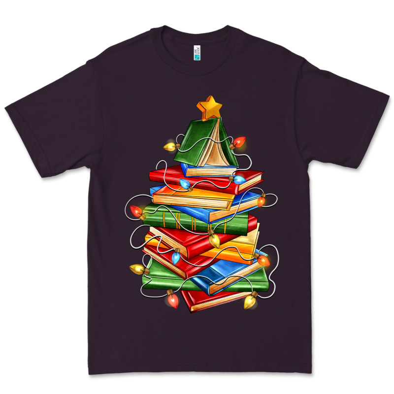 Book Christmas Tree Premium Tee by Zillion Design Studio | Teevron