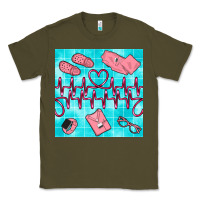 Army Green nurse heart beat seamless pattern Classic Tee - BundleAndBundleShop