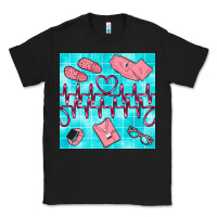Black nurse heart beat seamless pattern Classic Tee - BundleAndBundleShop